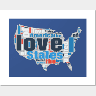 I love the US, patriotic American Posters and Art